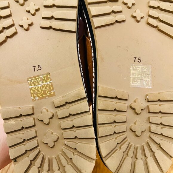 MADEWELL The Dayna Lugsole Slide Sandal in Leather Size 7.5 in EUC - Picture 14 of 16